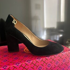 Tory Burch Suede Block Heels NEW IN BOX